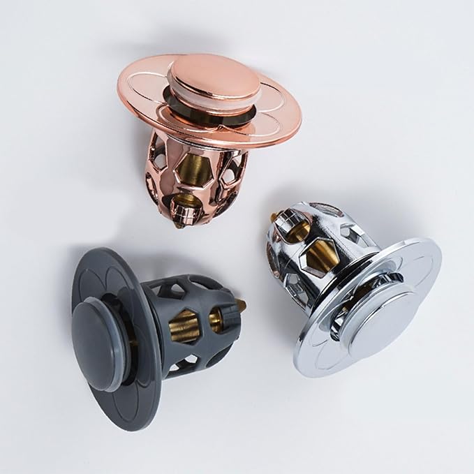 Detachable Bathtub Drain Plug Bathroom Sink Drains Plug Push-Type Bounce Drain Filter Bounce