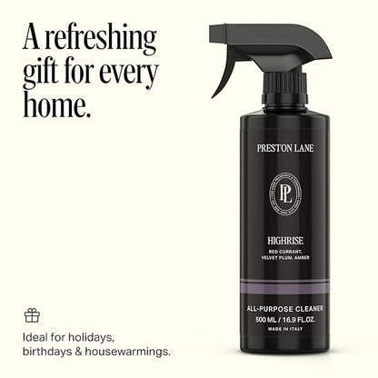 Preston Lane Luxury All-Purpose Cleaner, Highrise Scent | Bio-Based Multi-Surface Spray | Streak-Free Finish, Lifts Dirt, Smudges & Grease | Vegan & Cruelty-Free