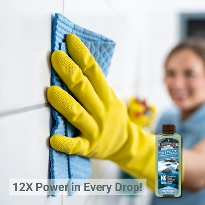 Melaleuca Tub & Tile 12x Bathroom Cleaner – 8 fl. oz. | Super-Concentrated, Plant-Based Formula with Spray Bottle Included