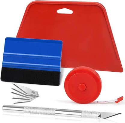 WRAPXPERT Wallpaper Tools, Wallpaper Kit for Peel and Stick Wall Paper Applying, Smoothing Tool Kit for Applying Adhesive Backsplash Tile, Window Film Installation, for Bathroom/Bedroom/Kitchen