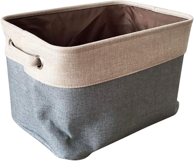 Forart Laundry Basket Storage Baskets Double Layers Storage Box Canvas Toy Organizer