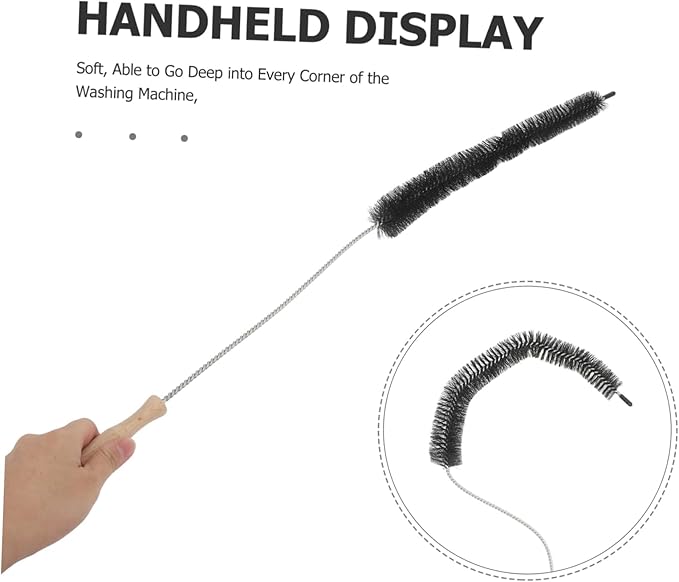 OUNONA Washing Machine Cleaner Brush Laundry Washer Non Electric Cleaning Tool Dryer Lint Brush Long Handle