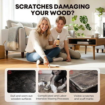 Wood Repair Kit, 2026 New Furniture Scratch Remover Spray, Hardwood Floor Restorer for Scuffs and Dents, Liquid Polish for Cabinets and Tables, Light and Dark Set (2pcs)