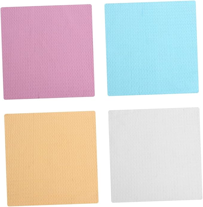 Ciieeo 4pcs Kitchen Cleaning Cloth Set, Absorbent Cotton Dish Wipes, Lint-Free Sturdy Microfiber Towels for Household and Kitchen Use