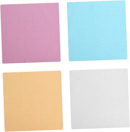 Ciieeo 4pcs Kitchen Cleaning Cloth Set, Absorbent Cotton Dish Wipes, Lint-Free Sturdy Microfiber Towels for Household and Kitchen Use