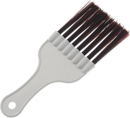 4PCS Brown Plastic Air Conditioner Condenser Cleaning Brush 17.5x7.5cm Refrigerator Cleaner Suitable for Finned Evaporator Coils