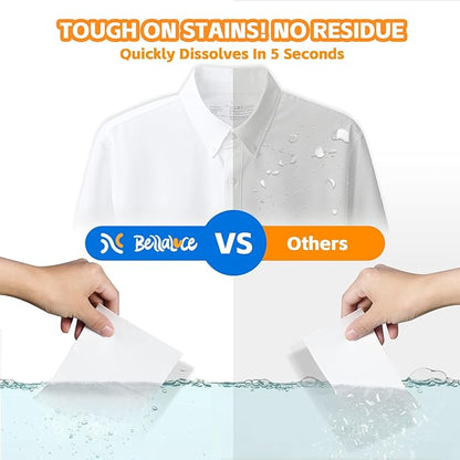 BellaLuce Laundry Detergent Sheets with 30 Color Catchers, 96 Loads Linen Lavender Sandalwood, Eco Friendly, Plastic-Free, Hypoallergenic, Prevent Color Bleeding, Laundry Care Essentials