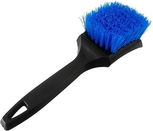 8.3" Car Tire Wash Brush, Carpet Cleaning and Scrub Brush for Floor Mats, Car Detailing Brushes Hard Bristles Wheel Brush for Car Interior and Home, Wheels, Rims, Motorcycles, Bicycles (Blue)