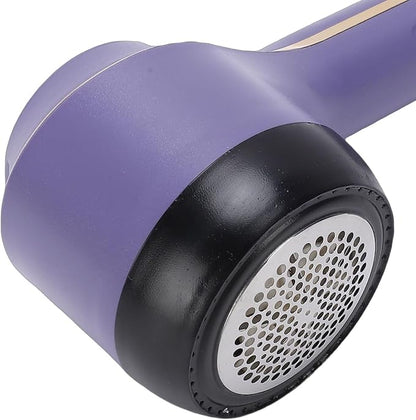 Sorandy Fabric Shaver, Electric Lint Remover Rechargeable with 3 Speeds, Digital Display 6 Leaf Blades Portable Sweater Defuzzer, Ideal for Clothes, Furniture, Sweater & Blanket (Purple)