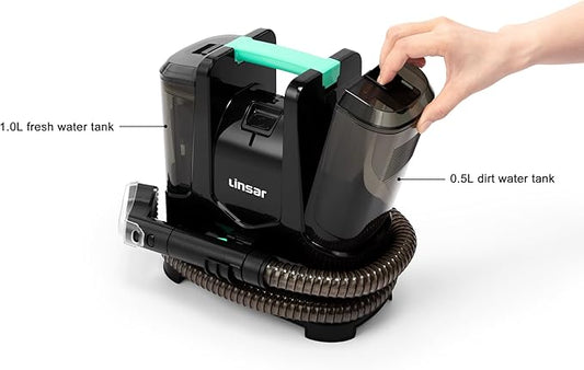 Carpet Spot Cleaner - Multi-Purpose - Portable Carpet and Upholstery Cleaner - Car and Auto Detailer - Pet Stain Eraser PowerBrush Star Carpet Cleaner Machine