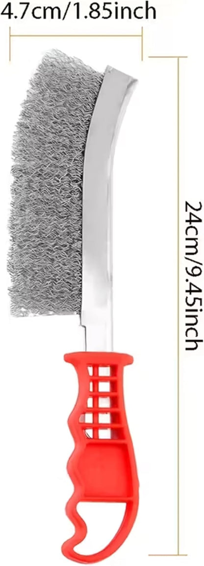 Heavy-Duty Oven, Grill & Fryer Cleaner Kit – 3 Bottles (32 fl oz Each) + Trigger Sprayer + 2 Steel Sponges + 2 Wire Brushes + 1 Big Wire Brush – Commercial Grade Grease Remover