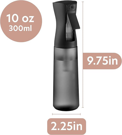 10 OZ Continuous Spray Bottles - Ultra Fine Mist Sprayer | Water Spray Bottle For Hair Stuff, Mister Spray Bottle For Plants Mister | Hair Spray Bottles For Hairstyling, Cleaning, Salons