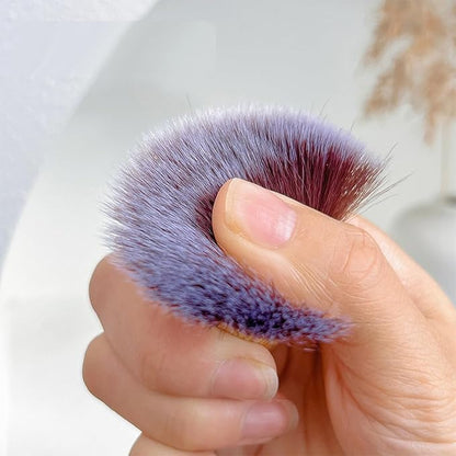 3Pcs Portable Short Handle Nail Arts Dust Brush Nail Dust Cleaning Brush Manicure Brush Nail Art Tools Nail Art Brush with Bamboo Handle for Cleaning Fingernails