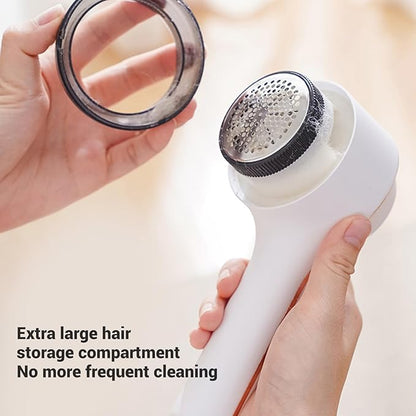 Fabric Shaver, Lint Remover Rechargeable, Electric Portable Sweater with 3 Speeds, Digital LED Display to Remove Pilling for Clothes, Furniture, Sweater, Couch, Blanket (White)