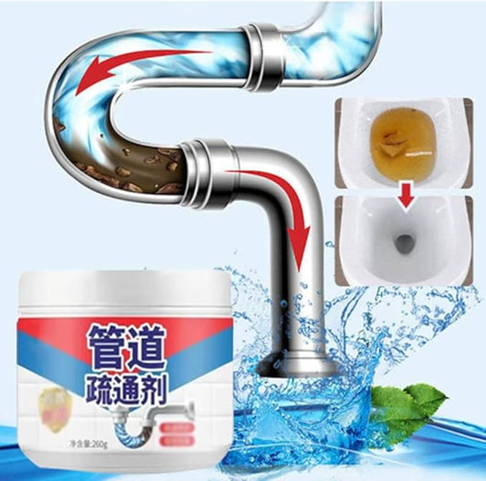 Powerful Pipe Dredging Agent, Drain Unblocker, 2025 New Drain Cleaner, Pipeline Dredging Agent for Kitchen, Bathroom, Sink Declogger, Kitchen Sink and Pipe Cleaner (1Pc)