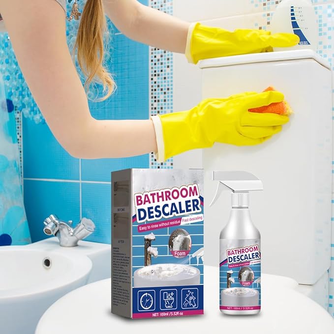 Bathroom Descaler Foam Cleaner, 2026 New Foam Spray Cleaner, Multipurpose Stubborn Stains Remover for Kitchen Bathroom, Hard Water Stain Remover for Home Use (2 Pcs)