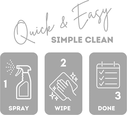 Quick Shine Stainless Steel Cleaner and Polish 24oz, 6Pk | Removes Grime & Leaves a Streak-Free Shine | Non-abrasive pH Neutral Formula | For Stainless Steel Appliances and Furnishings