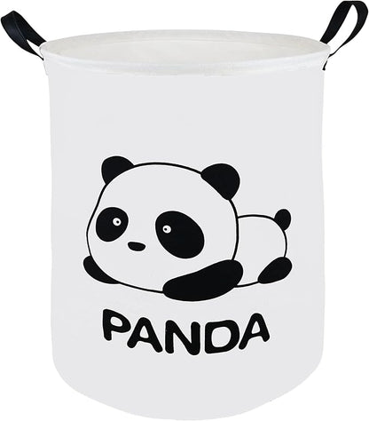 19.8" Round Kids Laundry Basket Gift Basket Storage Laundry Hamper Laundry Basket Baby Toys Nursery Bin with Handles,Storage Basket for Kids Room Bedroom Decor