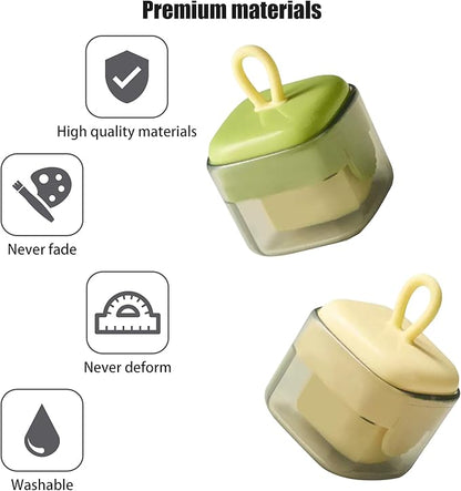 Mini Cube Washable Lint Remover,Portable Clothes Hair Ball Trimmer,Manual Sweater Cleaning Sticky Roller,Overcoat Pilling Shaver,Multipurpose Family Laundry Gadget,Household Debris Removal Tool(2pcs)