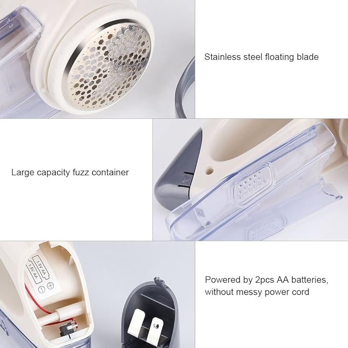 Portable Electric Fabric Shaver Hair Remover Suitable for Clothing, Furniture, Sofas (Without Battery)