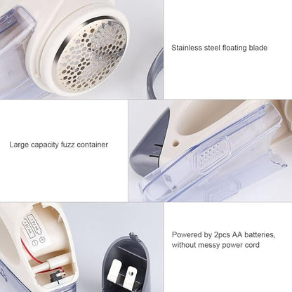 Portable Electric Fabric Shaver Hair Remover Suitable for Clothing, Furniture, Sofas (Without Battery)
