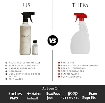 L'AVANT Collective Multipurpose Surface Cleaner Set of 3 | Provides a Powerful Clean to Remove Grease & Grime | High Performing Luxurious Ingredients Fresh Linen Scent Kitchen Home Decor Hostess Gifts
