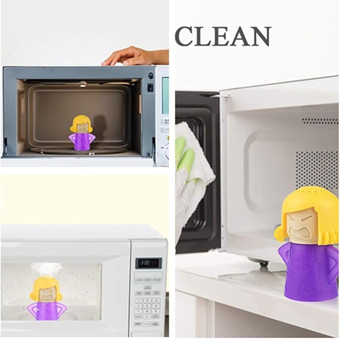 Microwave Oven Steam Cleaner Easily Cleans the Crud In Minutes Microwave Oven Steam Cleans With Vinegar and Water for Home Office Kitchens (Purple)