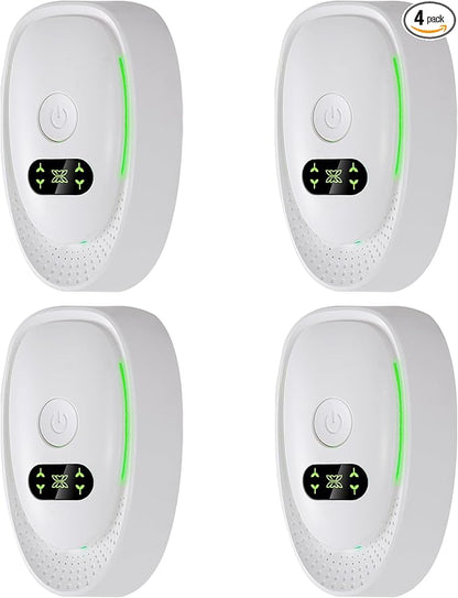 Air Ionizers for Home,4-Pack Negative Ion Air Purifiers & Odor Eliminators Quiet Plug-in for Bedroom, Office, Living Room Compact Freshener for Pet, Smoke, and Kitchen Odor