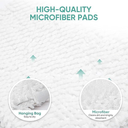 3 Pack S3501 S3601 Steam Pocket Mop Pads for Shark S3500 Series S3501 S3601 S3550 S3901 SE450 S3801CO S3601D S2901 S2902 Steam Mop Pads Washable