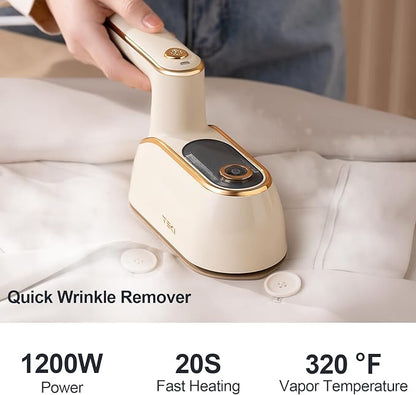 Travel Steamer for Clothes Portable Rotary Garment Iron 1200W Small Travel Steam Iron for Home, Dorm, College, 150ml Water Tank, Foldable Wrinkle Remover 120V, 1 Piece