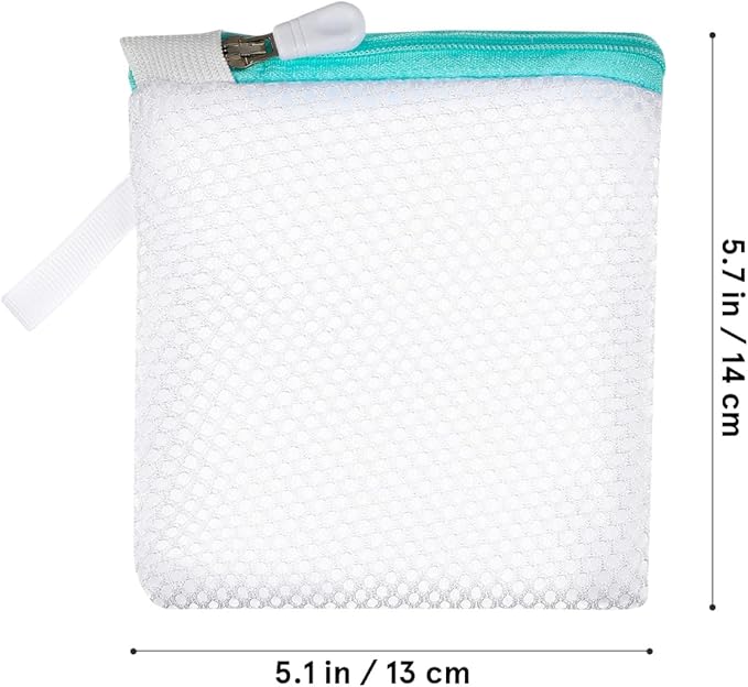 6Pcs Mesh Laundry Bags for Delicates with Zipper Small Washing Machine Laundry Bags Organizer for Travel Lingerie Bra Socks Foldable Lightweight Storage Net