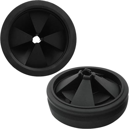 3 3/8" Garbage Disposal Splash Guard, 2Pcs Quiet Garbage Disposal Rubber Drain Insert, Garbage Disposal Parts, Removable Sink Baffles QCB-AM Compatible with Insinkerator Garbage Disposal Parts