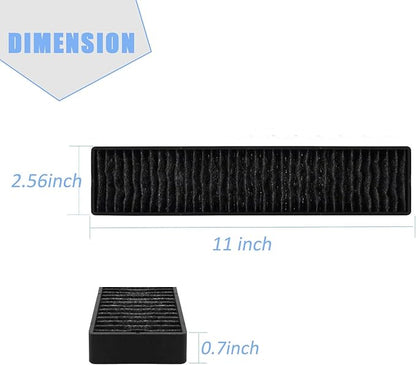 2 Pack 5230W1A003A Microwave Charcoal Filter Compatible with LG Kenmore GE Microwave Charcoal Air Filter Replacement WB06X10807 LMHM2237BD LMV1650ST LMV2031SB LMV2031ST PVM9005SJ8SS JVM7195SK6SS