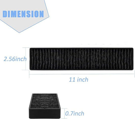 2 Pack 5230W1A003A Microwave Charcoal Filter Compatible with LG Kenmore GE Microwave Charcoal Air Filter Replacement WB06X10807 LMHM2237BD LMV1650ST LMV2031SB LMV2031ST PVM9005SJ8SS JVM7195SK6SS