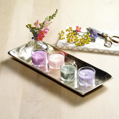 Yankee Candle Wild Orchid Scented Mini Jar Candles, Tropical Floral Soy Wax Blend for Home Stress Relief and Ambiance, Small Decorative Glass Candles, 6-Count, 1.3 Ounce (Pack of 6)