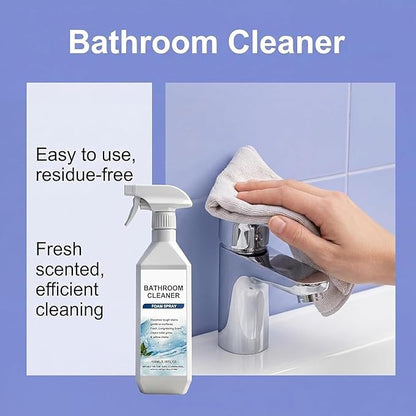 2026 Scale Remover Bathroom Cleaner,3.38oz Bathroom Cleaner Foam Spray,Powerful Bathroom Descaler Foam Cleaner,Multi-Surface Shower Foame,for Tiles,Glass,Stainless Steel,Toilets,Natural Stone (3)