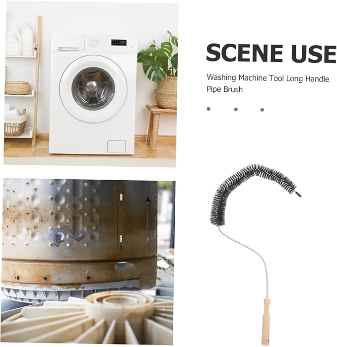 ABOOFAN Long Handle Washing Machine Cleaning Brush Dryer Vent Cleaner Lint Brush for Refrigerator Multifunctional Lint Cleaner