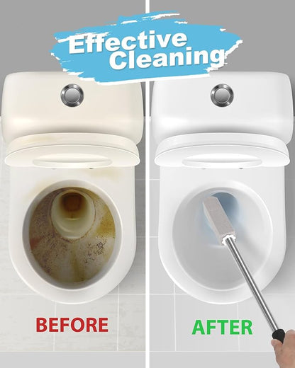 22" Long Pumice Stone Toilet Bowl Cleaner - Toilet Pumice Stone with Stainless Handle - Bathroom Cleaner Toilet Brush - Hard Water Stains Remover for Toilets, Bathtubs, Kitchen, Pool, Tile Cleaning