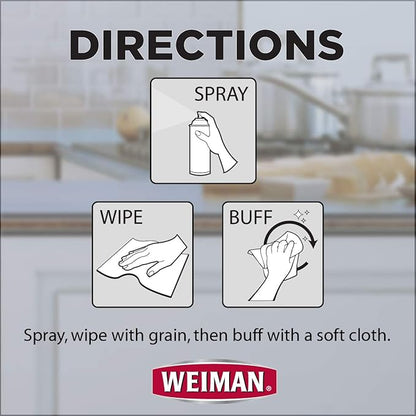Weiman Stainless Steel Cleaner & Polish Aerosol 17 oz - 6 Pack