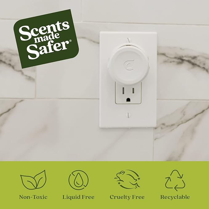 Enviroscent Non-Toxic Air Freshener Paper Refills - Compatible with Enviroscent Plug Hub® Warmer Kit - Home Fragrance Lasts Up to 90 Days - Sea Salt & Aloe Scent (Pack of 2)
