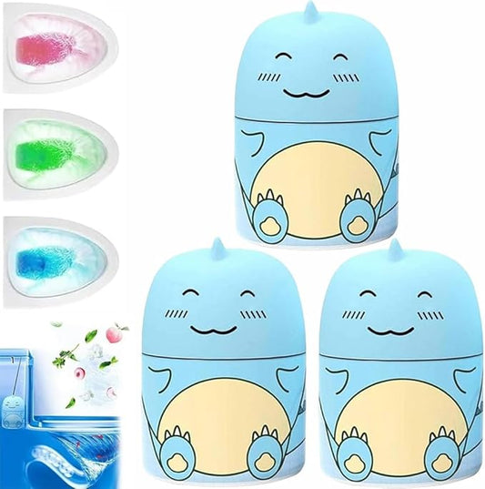 Dinosaur Toilet Bowl Cleaner Bottle, 2026 Upgraded Cute Dinosaur-Shaped Magic Automatic Toilet Tank Cleaner Bottle, Long-Lasting Bathroom Tank Crazy Cleaning Deodorizer Wonder(3pcs-Ocean)