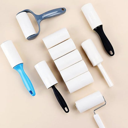 4 inch Lint Roller Refills for Evercare Muji IKEA Bastis Amazon Lint Roller Replacement Refills 4 inch Extra Sticky 60 Sheets per Refill 5 Pack Total 300 Sheets (Inside Diameter 1-1/2 inch)