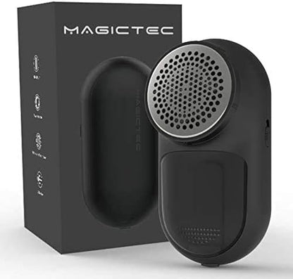 Rechargeable Fabric Shaver, Magictec Lint Remover Sweater Defuzzer Lints Fuzzs Pills Pilling Trimmer for Clothes and Furniture -Battery Operated (Black)