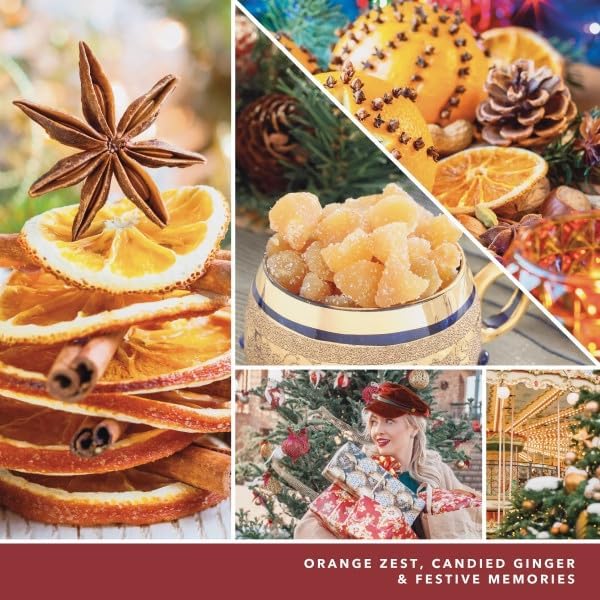 Yankee Candle ScentPlug Refill for Plug in Air Fresheners, Scented Oil Refills, Long Lasting Home Fragrance, Holiday Zest (Pack of 6)