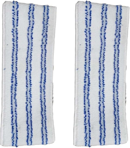 FABULETTA 2 Pack Replacement Mop Pads for Vaporflexi Brush, Microfibre Cleaning Cloths for Eco Pro 3.0 with Scrubbing Strips, Reusable Washable Floor Refills for Tough