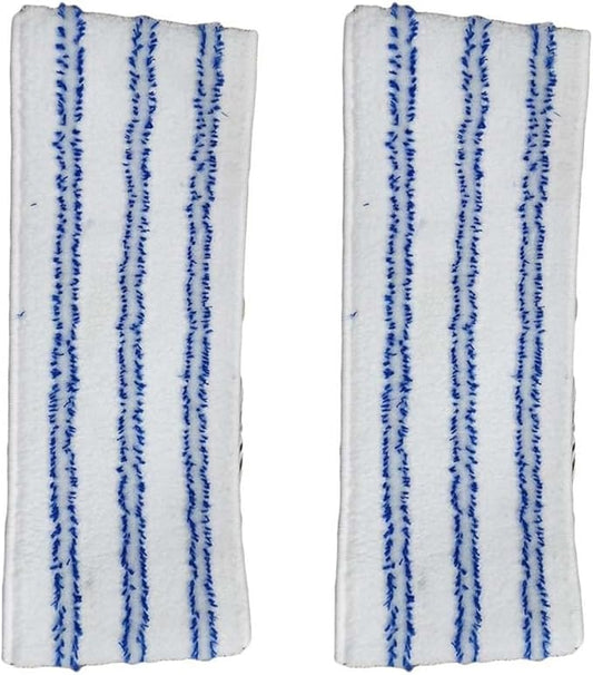 FABULETTA 2 Pack Replacement Mop Pads for Vaporflexi Brush, Microfibre Cleaning Cloths for Eco Pro 3.0 with Scrubbing Strips, Reusable Washable Floor Refills for Tough