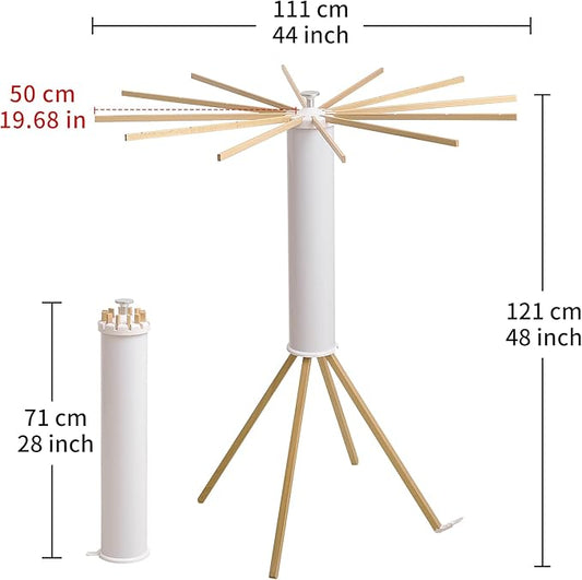 Clothes Drying Rack 4 Legs,Laundry Hanger Dryer Rack,Portable Dry Rack,Foldable Drying Rack-Drying Rack Clothing Laundry Bedroom Household Wooden-12rods