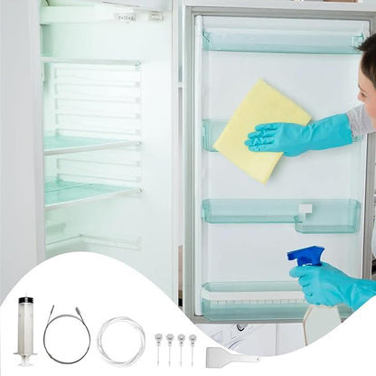 8 pcs Refrigerator Water Line Cleaning Kit Reusable Fridge Water Line Cleaner Cleaning Tool for Fridges Drinking Water Dispensers and Ice Maker