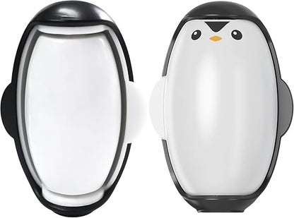 2PCS Penguins Reusable Lint Roller Ball, Portable Mini Lint Remover Cat Pet Hair Rollers Home Travel Size Sticky Cleaner Dog Hair Remover for Clothes Washable Gel