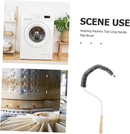 Cabilock Long Handle Washer Cleaning Brush Non-Electric Lint Brush for Washing Machine Dryer Vent Cleaner